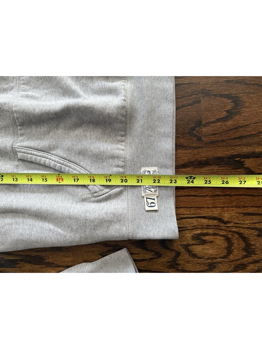 Polo Ralph Lauren Men's M Gray RL Fleece Logo Hoodie POLO Applique 67 - Picture 8 of 11